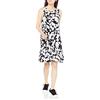 Amazon Essentials Abito Swing a Canottiera (Taglie Forti Disponibili) Donna, Nero Floreale, M