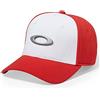 Oakley Tincan Cappello Baseball Uomo Aderente Bianco/Rosso
