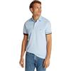Tommy Hilfiger Uomo Maglietta Polo Maniche Corte Flag Cuff Slim Fit, Blu (Sweet Blue), S