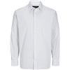 JACK & JONES JPRBLABUSHWICK Stanley - Maglietta L/S SN, Cloud Dancer/Fit: a Strisce, S