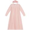 Petit Bateau A0BJ5 Camicia Da Notte A Maniche Lunghe E Tiara Bambina Saline/Rosewood 3 Anni
