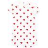 Petit Bateau 59396, Camicia da notte a maniche corte Bambine e ragazze, Bianco Marshmallow/Rosso Terkuit, 12 anni