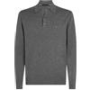 Tommy Hilfiger Uomo Pullover Pima Cashmere con Colletto a Polo