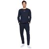 Trendyol Man Motto Knitted T-Shirt-Trousers Pajama Set, Set di Pigiama Uomo, Navy Blue, S