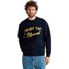 United Colors of Benetton Maglia G/C M/L 3NWZU109W Felpa Senza Cappuccio, Blu, M Uomo