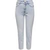 ONLY Onlemily HW STR Raw CR AK Mas440 Noos Jeans, Mix Blu Chiaro, W26 Donna