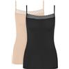 Triumph Feel of Modal Spaghetti Top C2P Black Combination, Nero, XL