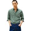 Tommy Hilfiger Uomo Camicia Flex Poplin Mini Tartan Regular Fit, Verde (Ornamental Green/Check), XS