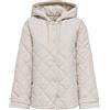 ONLY Quilted Hood Jacket Onljuliet Noos OTW Giacca con cappuccio trapuntata, Pumice Stone, XX_l Donne, Pumice Stone, XXL