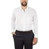 Van Heusen Dress Shirts Big Fit Flex Solid Spread Collar Camicia da Uomo, Bianco, Collo 94/97 cm Manico 44 cm (XL)