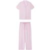 Women'secret Capri Pyjama Soft Touch Pigiama da Donna, Rosa, S