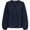 ONLY Onlnova Life Elite L/S Ebba Top, Cielo Notturno, M
