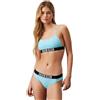 Calvin Klein Donna Top Bikini Bralette Nylon Senza Ferretto, Blu (Blue Punch), XL
