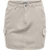 ONLY Onlmalfy LIF E Short Cargo Skirt Pnt Gonna, Pumice Stone, XS Donna