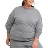 Hanes Originals - Tessuto con Fibbia Francese, in Pile Leggero, Disponibile in Taglia Grande, Nero 50R PE Heather, M