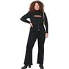 Trendyol Donne Plus Size Vita Alta Gamba Flare Plus Size Jeans, Nero, 42, Nero, 74/di più
