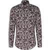 Seidensticker Camicia da Uomo Business - Slim Fit - Facile da Stirare - Colletto Kent - Maniche Lunghe - 100% Cotone, Lilla, 42