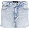 Noisy may Pantaloncini Corti da Donna in Denim, a Vita Alta, Azzurro, XL