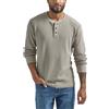 Wrangler Authentics Long Sleeve Waffle Henley Maglia Henley Uomo