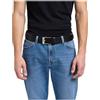 Lee LEATHER BELT LOGO BUCKLE, cintura Uomini, Black, 95