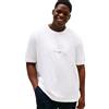 Tommy Hilfiger Uomo T-Shirt Maniche Corte Flag Tee Regular Fit, Bianco (White), 2XL