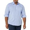 Amazon Essentials Camicia Casual in Popeline a Maniche Lunghe vestibilità Regular Uomo, Blu di Francia, M