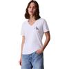Calvin Klein Donna T-Shirt Maniche Corte Confezione da 2 Logo Tee Scollo a V