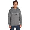 Calvin Klein Felpa Uomo Seasonal Monologo Regular con Cappuccio, Grigio (Grey Heather), XS