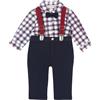 Chicco, Completo Elegante Neonato con Camicia e Salopette, in Morbido Tessuto, Abbigliamento Bambino 0-24 Mesi, Idee Regalo Nascita, Designed in Italy