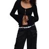 Desigual Black T-Shirt Donna (Pacco da 1)