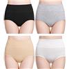 wirarpa - Slip da Donna in Cotone, a Vita Alta, Copertura Completa, Confezione Multipla - - M