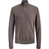 JACK & JONES Quarter Zip Plain Quarter Zip | Regular Fit, Semplice, Maniche lunghe, Casual, Temperatura massima 30°C ciclo delicato