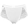Playtex Slip Midi in Cotone e Pizzo Donna x2, Bianco, 4/L