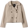Name it kids Nkfmadelin Trench Coat Short da ragazza, Savannah Tan, 122