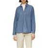 s.Oliver 2161042 Camicia a Maniche Lunghe, Blu, 40 Donna