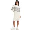 G-STAR Donna Broken Stripe Knitted Dress, Beige (antique white D24515-D563-G286), XS