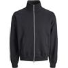 JACK & JONES Sweat High Neck Jcoscope-Felpa con Zip a Collo Alto, Nero, S Uomo