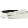 Calvin Klein Donna Cintura Classic Buckle 3,0 cm Cintura in Pelle, Bianco (Lily White), 110 cm