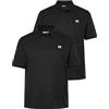 Men Plus Men+ Poloshirts, 2er-Pack, Basic, piqué, Halbarm, bis 8 XL Polo a Maniche Lunghe, Nero, 8XL Uomo