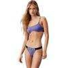Calvin Klein Donna Top Bikini Bralette a Costine, Blu (Sapphire Blue), XS