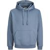 JACK & JONES Jjebradley - Felpa con Cappuccio Noos Pls, Taglie Forti, Miraggio Blu, 4XL