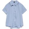 VERO MODA Vmmelaney Queeny SS Shirt Wvn Ga Noos, Blu Chambray., M