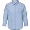 ONLY Carmakoma Maglietta da Donna Carnew Lina Studs LS Wvn, Soft Chambray, 54