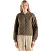 Calvin Klein Donna Bomber Quilted Jacket Sottile, Verde (Tarmac), L