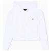 Armani Exchange Felpa Donna Icon Project, Piccolo Logo Ricamo, Taglio Corto, Bianco Ottico, XL
