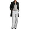 United Colors of Benetton Maglia Coreana M/L 1091d5558, Maglione Cardigan Donna, Grigio Melange Medio 501B, S