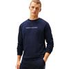 Tommy Hilfiger Uomo Felpa Track Top con Scollo Rotondo, Blu (Desert Sky), L