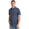 G-STAR Marine Slim Shirt, Maglietta Uomo, Blu (Vintage Indigo Gd D19751-d454-g305), S