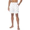 Nautica Men's Quick Dry all Over Classic Anchor Print Swim Trunk Costume a Pantaloncino, Bianco, L Uomo