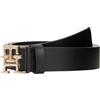 Tommy Hilfiger Donna Cintura Logo 2,5 cm in Pelle, Nero (Black), 75 cm